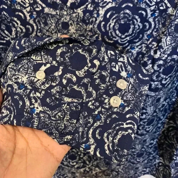 Mens Club Room Refined Woven Button Down Shirt Striped NWT - - Picture 4 of 6